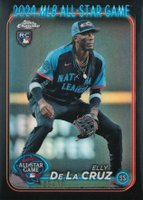 2024 Topps Chrome Update 2024 All-Star Game Chrome #44 Elly de La Cruz Black Refractor Baseball Card