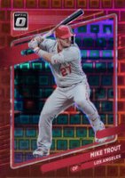2021 Panini Donruss Optic #174 Mike Trout Pandora Red Baseball Card