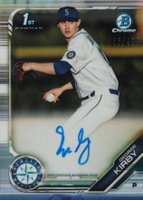 2019 Bowman Draft Chrome Draft Picks Autograph #CDAGK George Kirby Refractor Baseball Card