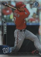 2016 Bowman Chrome #51 Trea Turner Refractor Baseball Card