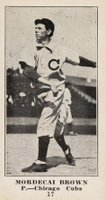 1916 Sporting News #17 Mordecai Brown Baseball Card