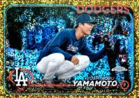 2024 Topps Chrome Update #USC108 Yoshinobu Yamamoto SP-Gold Speckle Baseball Card