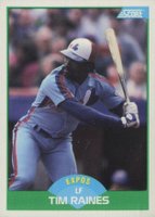 1989 Score #40 Tim Raines Baseball Card