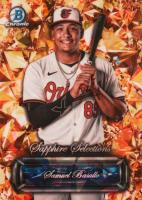 2024 Bowman Chrome Sapphire Edition Sapphire Selections #SS13 Samuel Basallo Gold Refractor Baseball Card