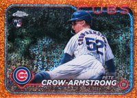 2024 Topps Chrome Update #USC158 Pete Crow-Armstrong SP-Orange Speckle Baseball Card
