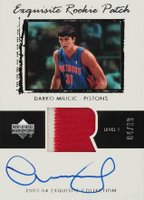 2003 Upper Deck Exquisite Collection #77 Darko Milicic Autograph Patch Basketball Card