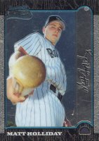 1999 Bowman Chrome #400 Matt Holliday Baseball Card
