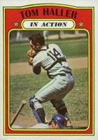 1972 Topps #176 Tom Haller In Action Baseball Card