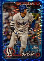 2024 Topps Chrome #1 Shohei Ohtani Blue Sonar Refractor Baseball Card