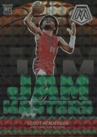2023 Panini Mosaic Jam Masters #13 Scoot Henderson Green Basketball Card