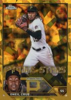 2023 Topps Chrome Sapphire #285 Oneil Cruz Gold Baseball Card