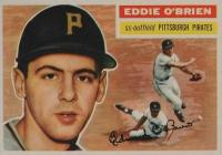 1956 Topps #116w Eddie O'Brien White Back Baseball Card