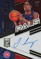 2022 Panini Donruss Elite Pen Pals Autograph #PPJIV Jaden Ivey Red Basketball Card