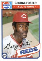 1980 Topps Pepsi-Cola All-Stars #17 George Foster Baseball Card