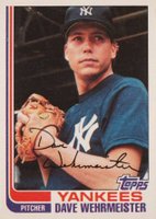 1982 Topps #694 Dave Wehrmeister Baseball Card