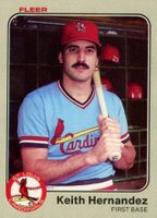 1983 Fleer #8 Keith Hernandez Baseball Card