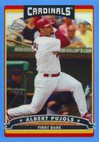 2006 Topps Chrome #118 Albert Pujols Blue Refractor Baseball Card