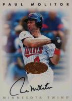 1996 Leaf Signature Autographs # Paul Molitor Bronze Baseball Card