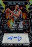 2022 Panini Obsidian Rookie Eruption Autographs #REMKK Keegan Murray Basketball Card