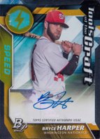 2017 Bowman Platinum Tools of the Craft Autographs #BH Bryce Harper Speed Baseball Card