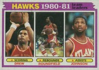 1981 Topps #44 Atlanta Hawks Team Leaders Atlanta Hawks Team Leaders Basketball Card