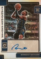 2022 Panini Donruss Optic Signature Series #SSBNM Bennedict Mathurin Holo Basketball Card