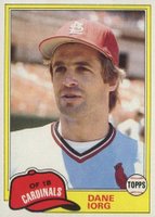 1981 Topps #334 Dane Iorg Baseball Card
