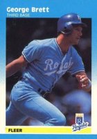 1987 Fleer Mini #13 George Brett Baseball Card