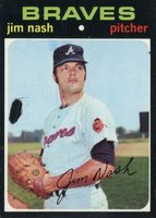 1971 Topps #306b Jim Nash Black blob-left center Baseball Card