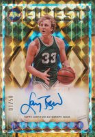 2023 Topps Finest Flashback Autographs #FLALB Larry Bird Gold Geometric Basketball Card