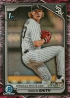 2024 Bowman Draft #BDC2 Hagen Smith Chrome-Fuchsia Lunar Refractor Baseball Card