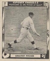 1948 Swell Sport Thrills #4 Greatest Pitcher Baseball Card
