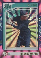 2024 Panini Donruss #200 Brando Mayea Pink Laser Baseball Card