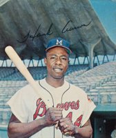 1965 Kahn's Wieners # Hank Aaron Baseball Card