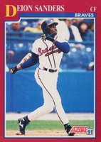 1991 Score Traded #34T Deion Sanders Baseball Card