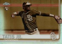 2019 Topps Chrome #203 Fernando Tatis Jr. Sepia Refractor Baseball Card