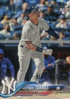 2018 Topps Complete Set #699 Gleyber Torres Looking Up-All-Star Game Edition Baseball Card
