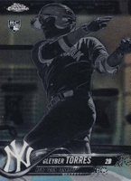 2018 Topps Chrome #31 Gleyber Torres Negative Refractor Baseball Card