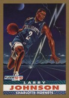 1992 Fleer #253 Larry Johnson Error-Scoring Average Was 19.2 Not 19.7 Basketball Card