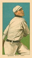 1909 White Borders Ghosts, Miscuts, Proofs, Blank Backs & Oddities #32 Chief Bender Pitching-No Trees In Background Baseball Card