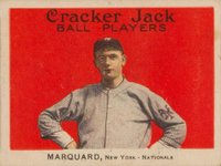 1914 Cracker Jack #43 Rube Marquard Baseball Card