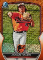 2023 Bowman Mega Box Chrome #227 Jackson Holliday Orange Baseball Card