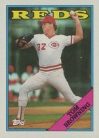 1988 Topps #577 Tom Browning Baseball Card