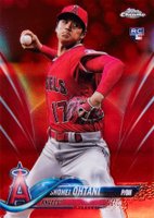2018 Topps Chrome Update #HMT1 Shohei Ohtani Red Refractor Baseball Card