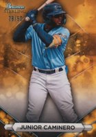 2023 Bowman Sterling #BSP77 Junior Caminero Gold Baseball Card