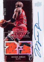 2009 Upper Deck Exquisite Collection Numbers Pieces Autographs #NP-MJ Michael Jordan Basketball Card