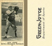 1916 Green-Joyce #67 Gus Getz Baseball Card