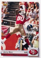 1992 Upper Deck Gold #G46 Jerry Rice Football Card