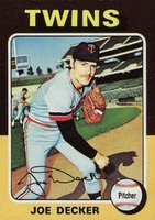 1975 Topps #102 Joe Decker Baseball Card