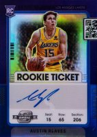 2021 Panini Contenders Optic #120 Austin Reaves Autograph-Blue Basketball Card